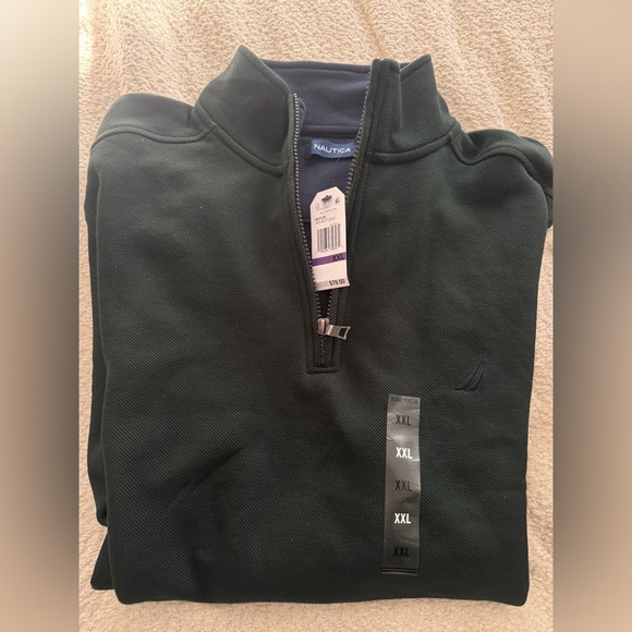 Nautica Men's Fleece Quarter-Zip Sweatshirt Size XXL NWT - Picture 5 of 6